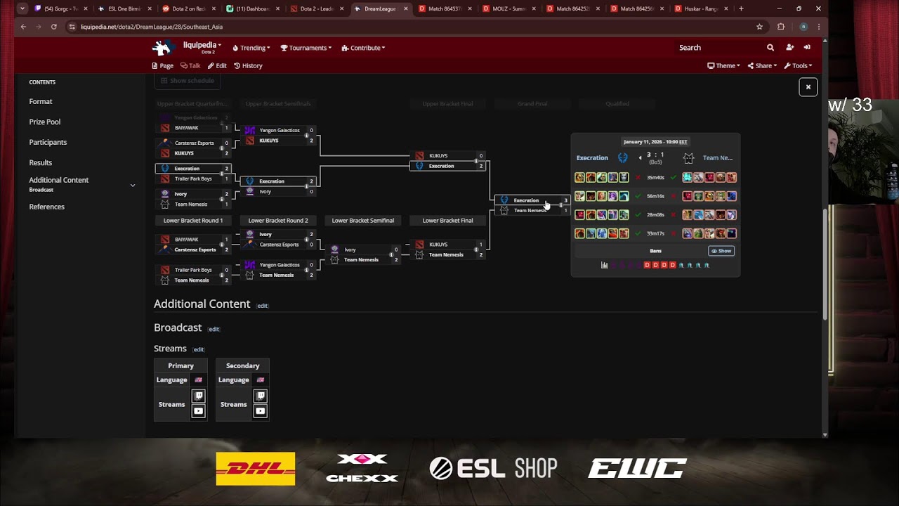 WATCHING DREAMLEAGUE QUALS - NIGMA LIQUID FALCONS