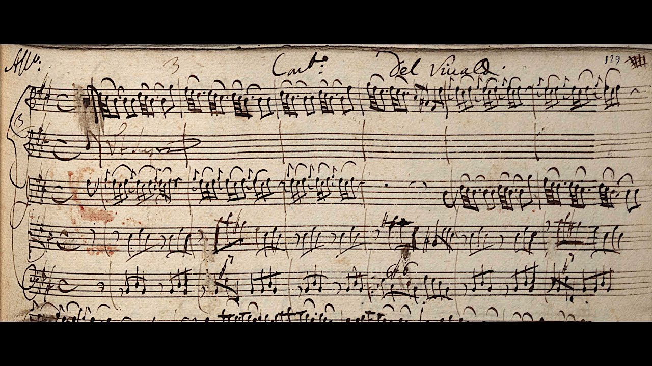 VIVALDI | Concerto RV 387 in B minor | for Anna Maria | Original manuscript
