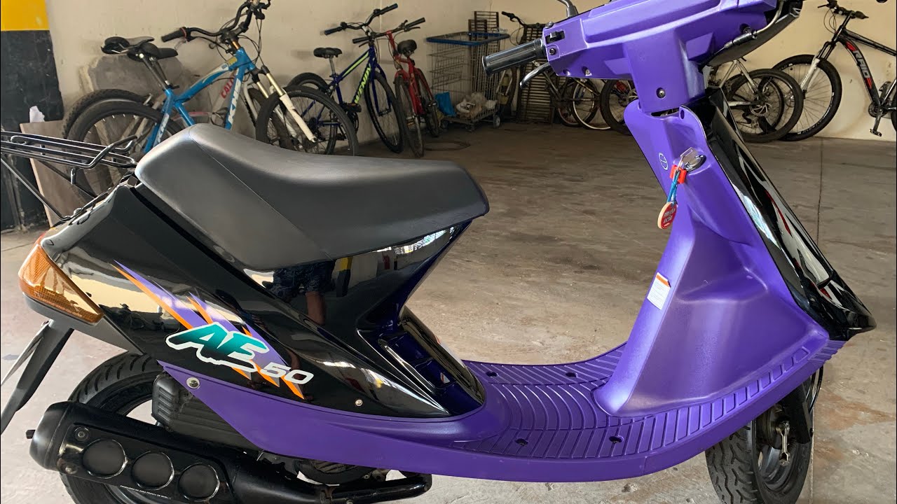DEI UM GRAU COM A MINHA SCOOTER SUZUKI AE 50cc ( SIRENE DE POLÍCIA 👮  ATRÁS)