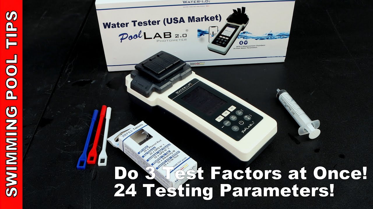 PoolLAB 2.0 (aka PoolWaterLAB USA Market) Photometer Run 3 Test Factors at the Same Time!