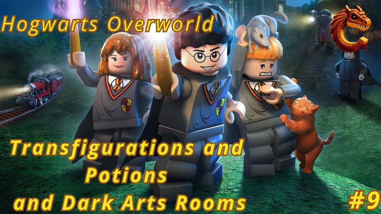 Lego Harry Potter 1 - 4 Hogwarts Overworld 100% Guide  9 - Transfigurations, Potions and Dark Arts
