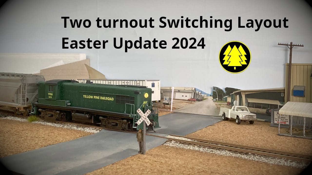 Two turnout switching layout - Easter Update