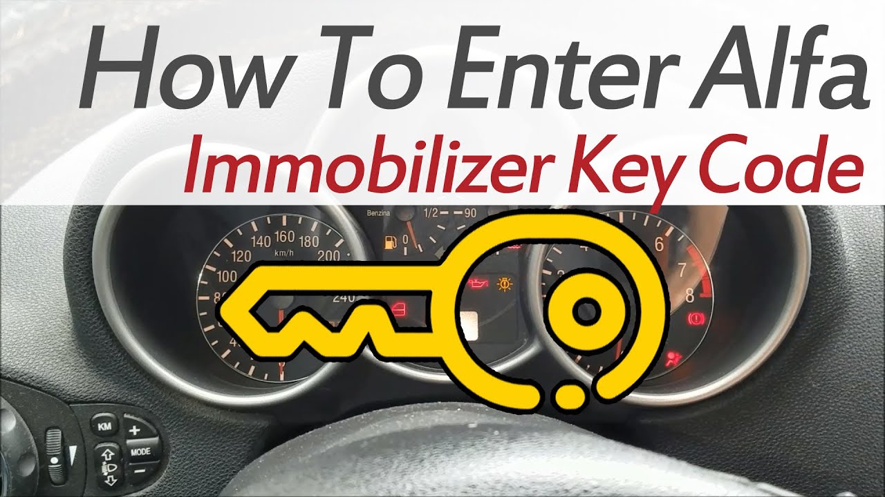 How to Enter Emergency Immobilizer Key Code on any Alfa Romeo