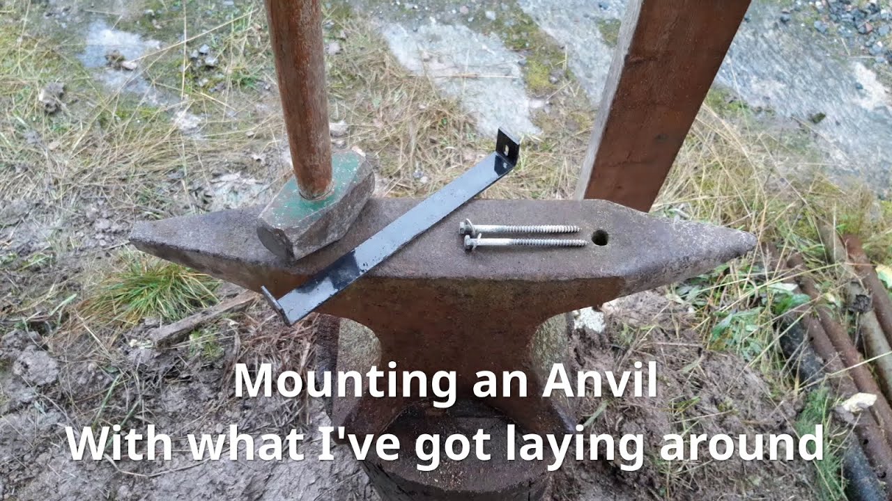 How to mount an anvil - Building a smithy 2/6