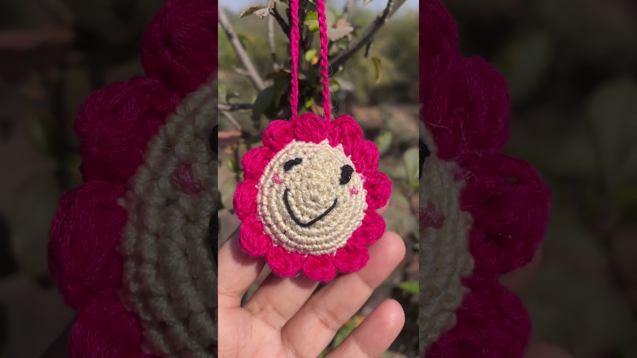 Crochet Flower Charm | Cuteness Knotted In #charm #crochet #flowers #crochetcharm #lovelyflowers