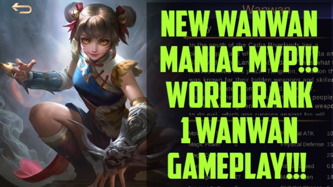 NEW WANWAN MANIAC MVP!!! WORLD RANK 1 WANWAN GAMEPLAY!!! Th3Blaz3 Mobile Legends