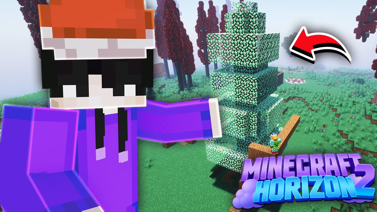Wir bauen einen Weinachtsmarktplatz!  🎄 Minecraft Horizon 2 ☁️ #9