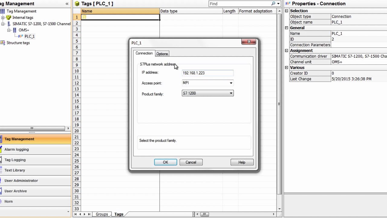 WinCC V7.3 | Tag Import