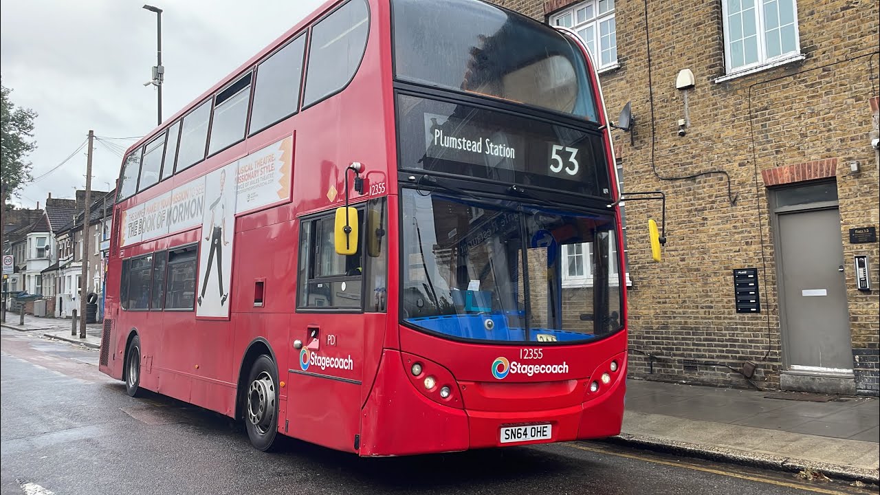 Regen + Fast | Bus Journey On The 53 - ADL Enviro400 Hybrid | Stagecoach Selkent 12355 (SN64OHE)
