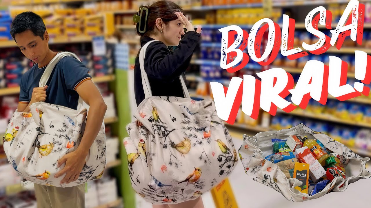 DIY bolsa reutilizable | Tutorial completo de corte y costura