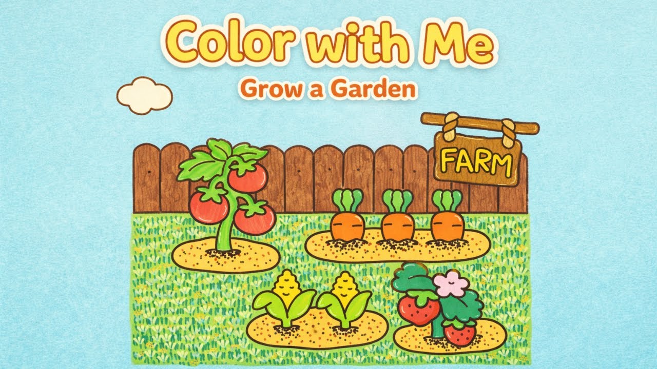 Color With Me | Relaxing Garden Coloring