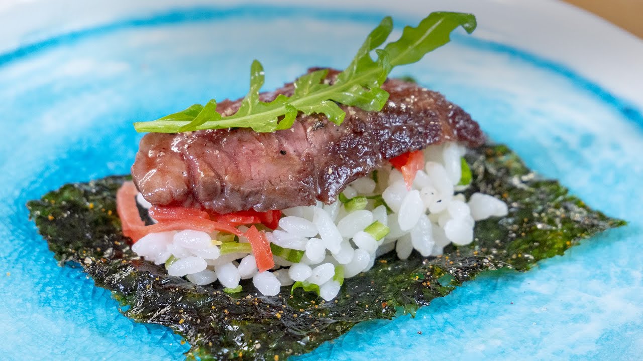 Шикарная закуска из говядины, как в Японии, просто, стильно, вкусно, за уши не оттащить