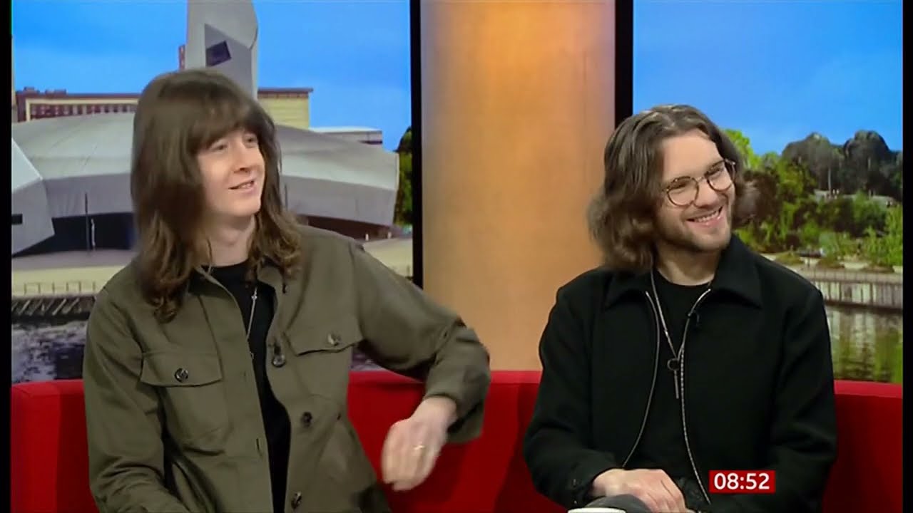 Tom Ogden and Joe Donovan from the band 'Blossoms' interview this morning (UK) 2/Nov/2023
