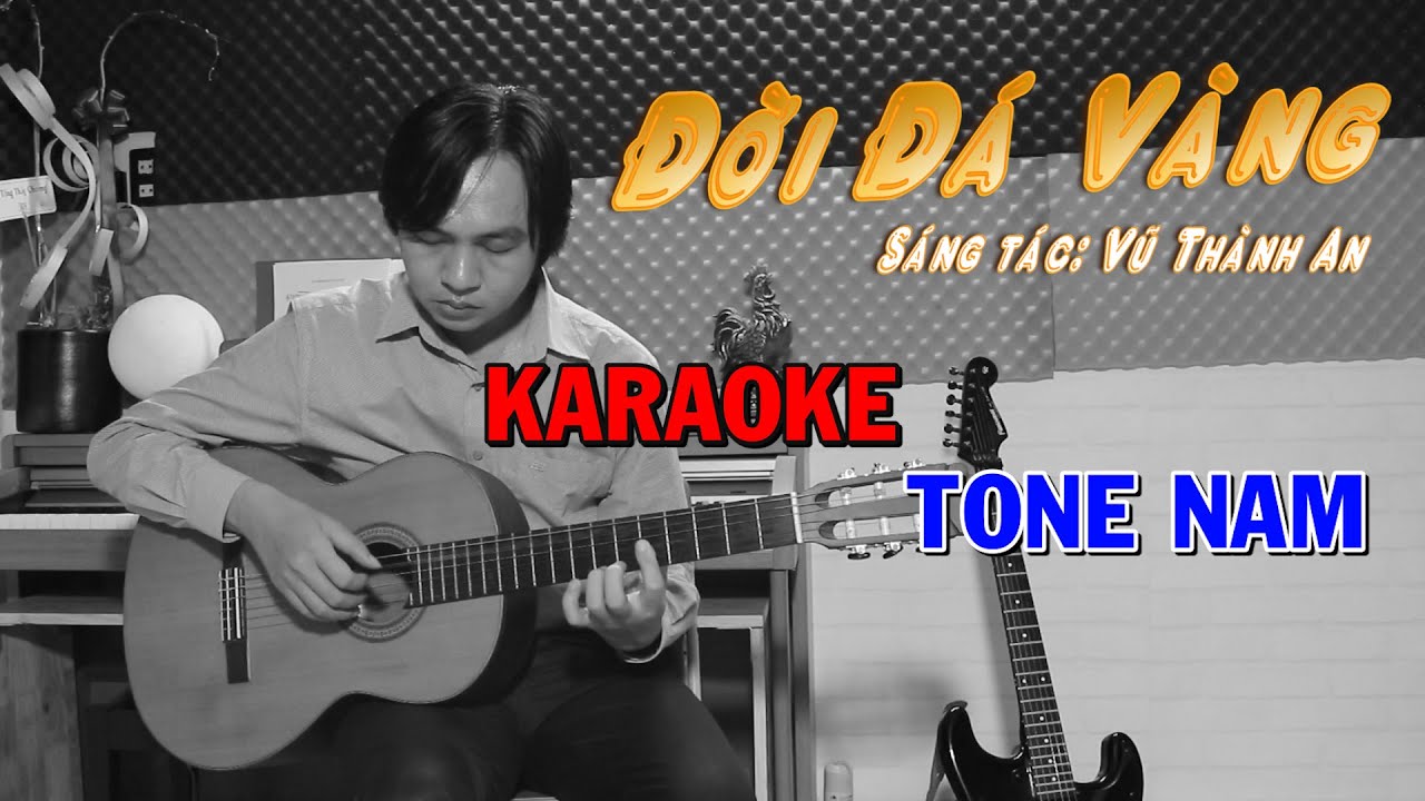 Đời Đá Vàng - Tone Nam - Beat Guitar - Karaoke NBC
