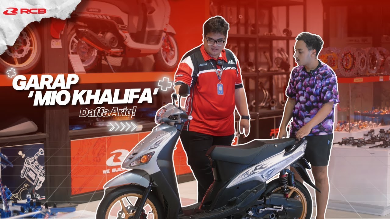 Gokil! Influencer Ini Modif 'Mio Khalifa' nya di RCB 😱 #daffaariq #restomod #modifikasi #modifmotor