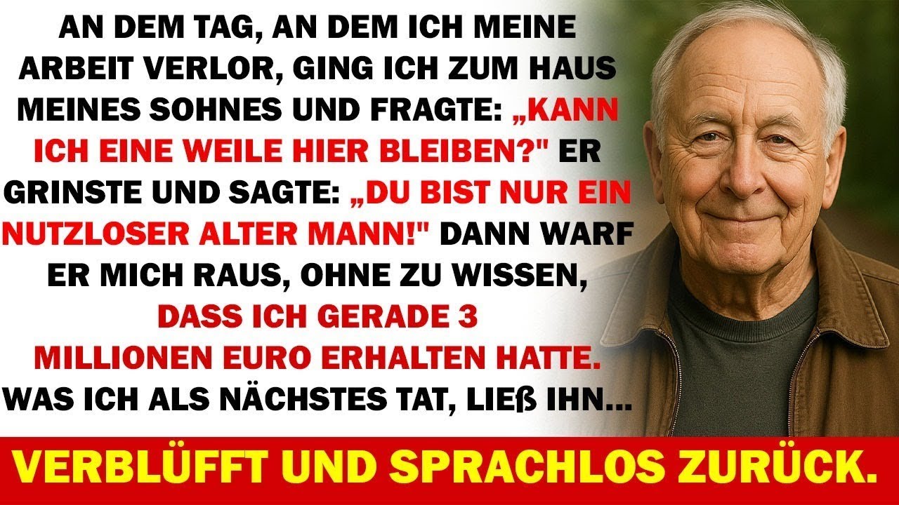 Mein Sohn verstieß mich, als er von meinem Jobverlust erfuhr – doch er kannte mein Geheimnis nicht!