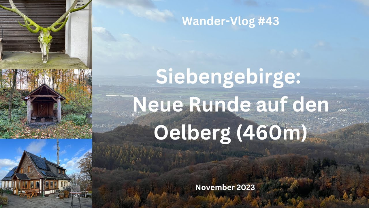 Siebengebirge: Neue Runde auf den Oelberg - Wander-Vlog #43 - November 2023