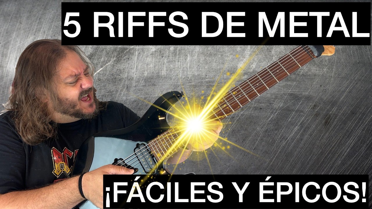 🔥 5 Riffs de Metal Épicos para Principiantes – ¡Toca Como un PRO!