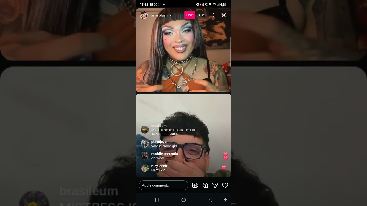 briar blush & mistress isabelle brooks (rpdr usa queens 🇺🇸) instagram live from 30 dec 2025