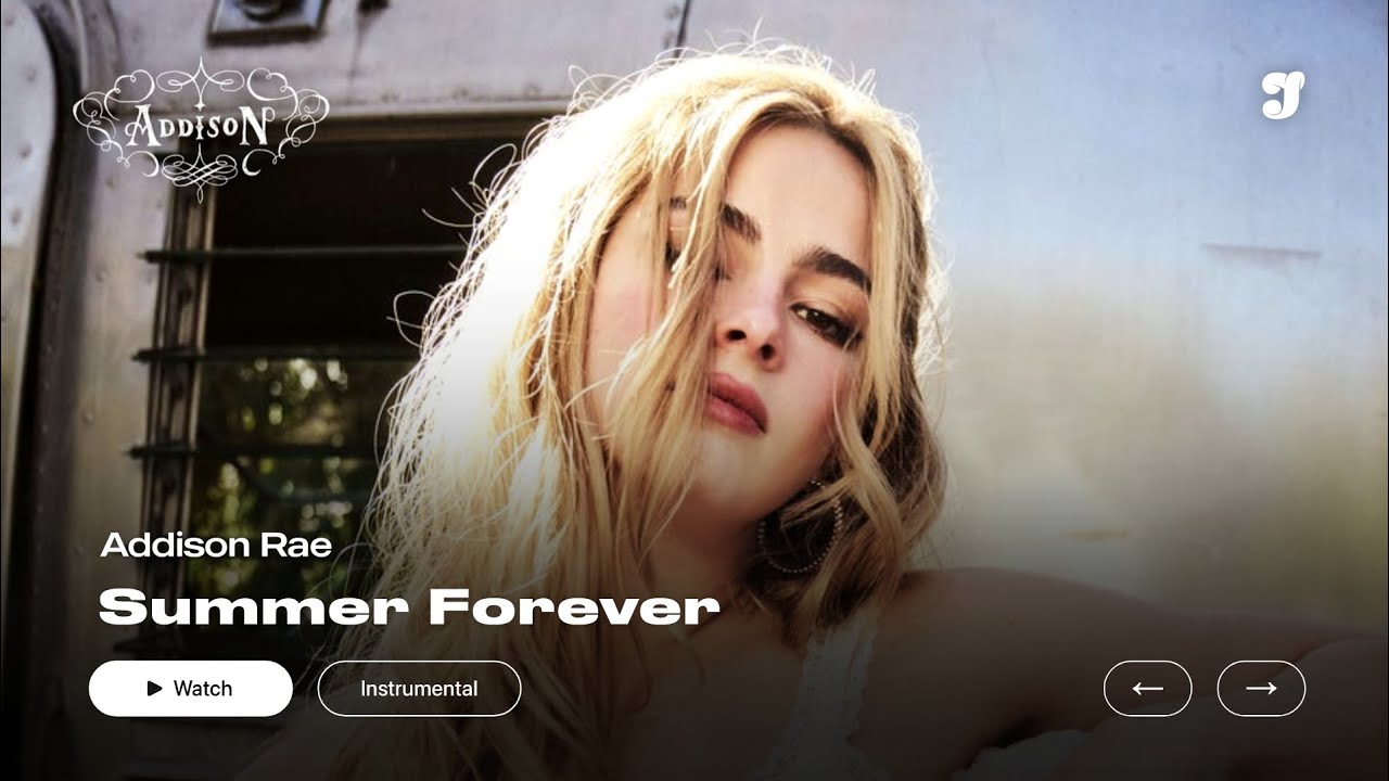 Addison Rae – Summer Forever | Instrumental