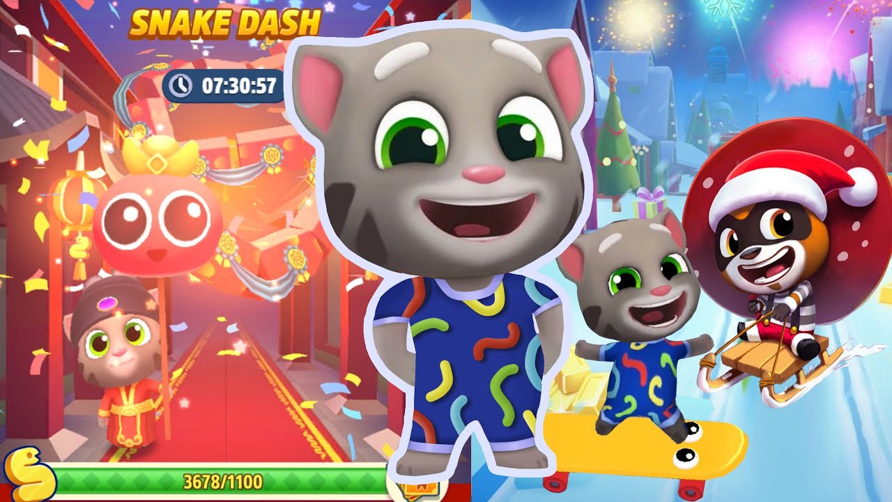 Talking Tom Gold Run - NEW UPDATE New Character Snake Off Tom // Christmas 2024 Snake Dash event 🐍🎄