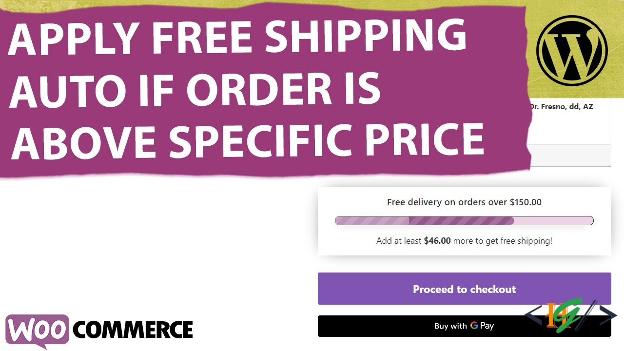 How to Apply Free Shipping Automatically If Order is Equal or Above Specific Amount in WooCommerce