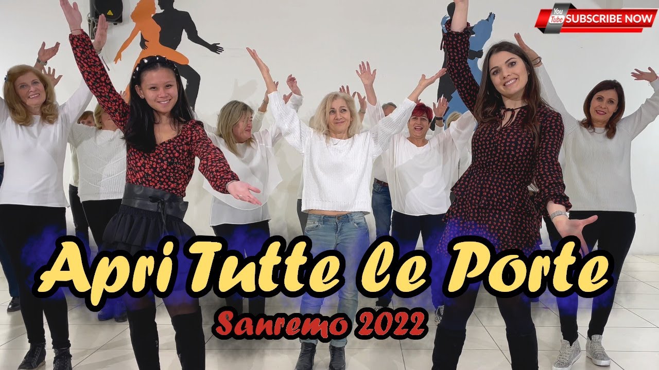 APRI TUTTE LE PORTE - Gianni Morandi - SANREMO 2022 - COREOGRAFIA - Balli di gruppo - DANCE