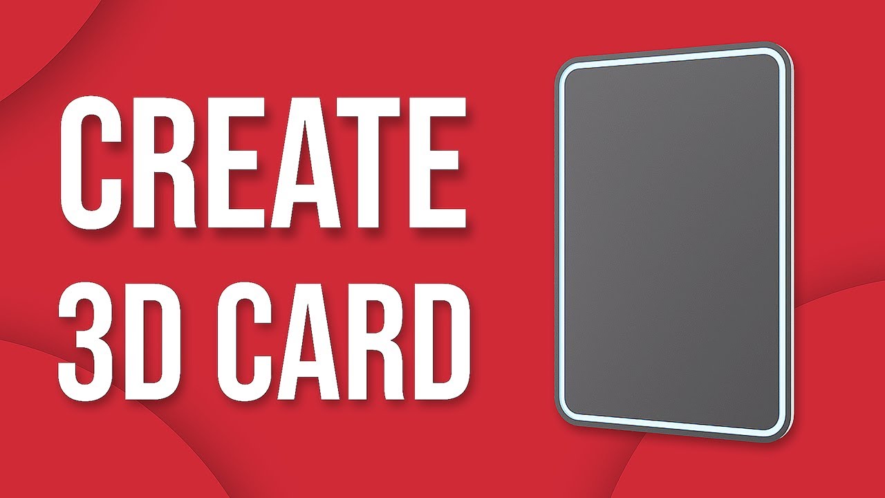 How to Create 3D NFT Card - Blender tutorial