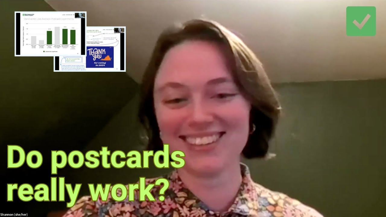 Does sending postcards to voters actually work?