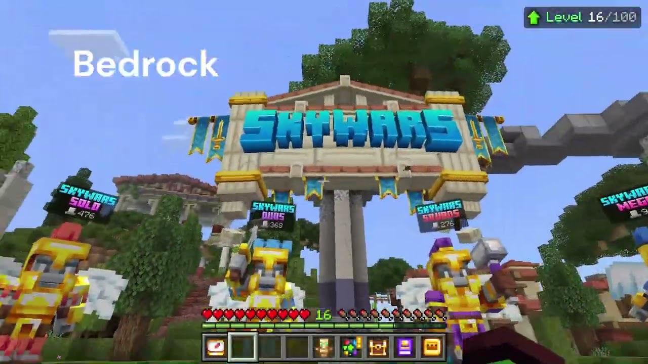 Skywars in Java VS Bedrock