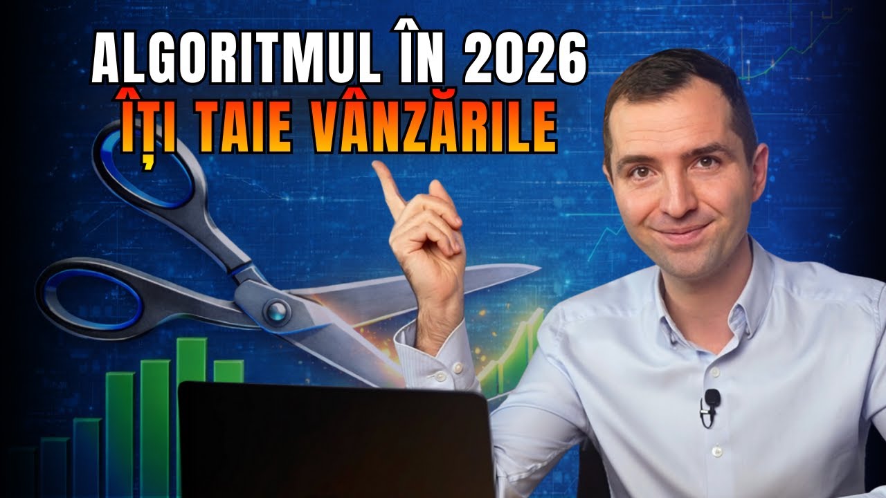 Algoritmul în 2026 îți TAIE vânzările. Uite ce postări omoară reach-ul și ce să faci în loc.