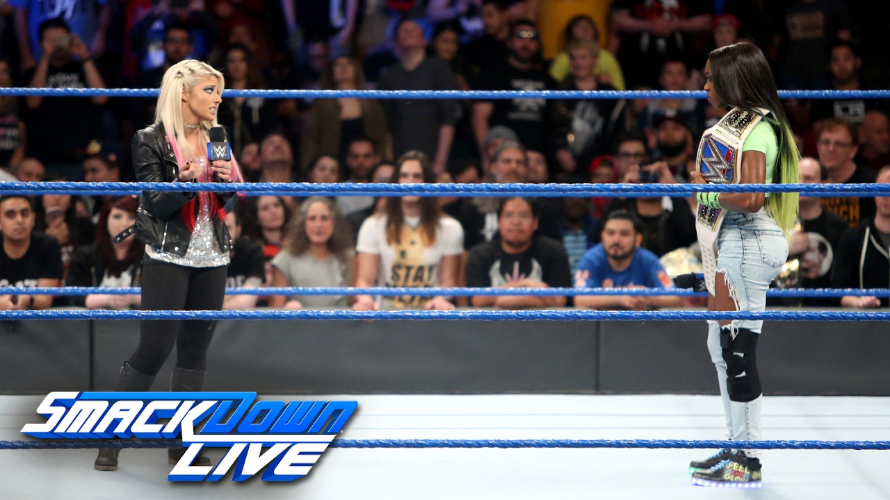 Алекса Блисс прерывает травмированную чемпионку женского SmackDown Наоми: SmackDown LIVE, 14 февр...