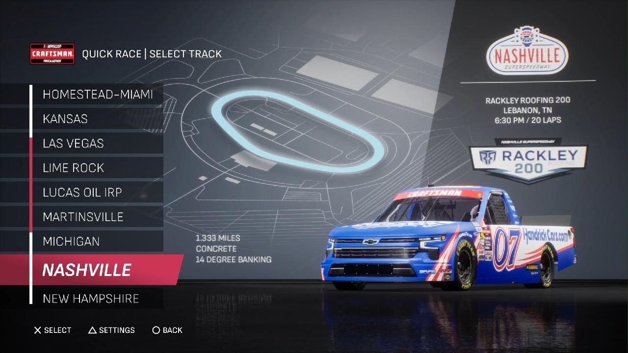 NASCAR 25 hot seat in the 07 truck during the offseason career MODE 5