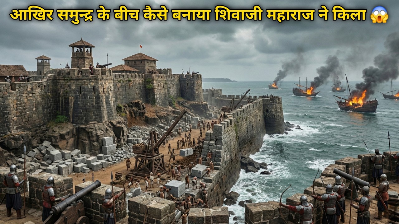 Unbelievable Technique Used by Shivaji Maharaj to Build Fort in the Middle of Water 😱
