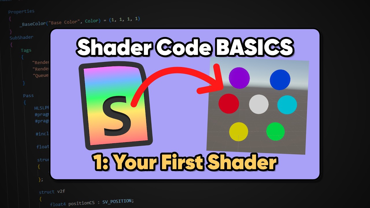 Your First Shader | Unity Shader Code Basics 01