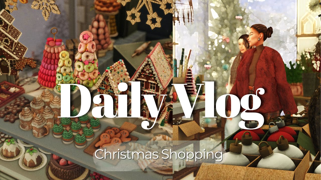 A Cozy Christmas Shopping Trip | The Sims 4