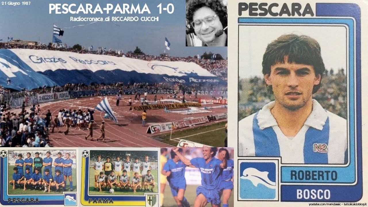 Pescara-Parma 1-0 (21/6/1987) Radiocronaca di Riccardo Cucchi (Tutto il calcio minuto per minuto)
