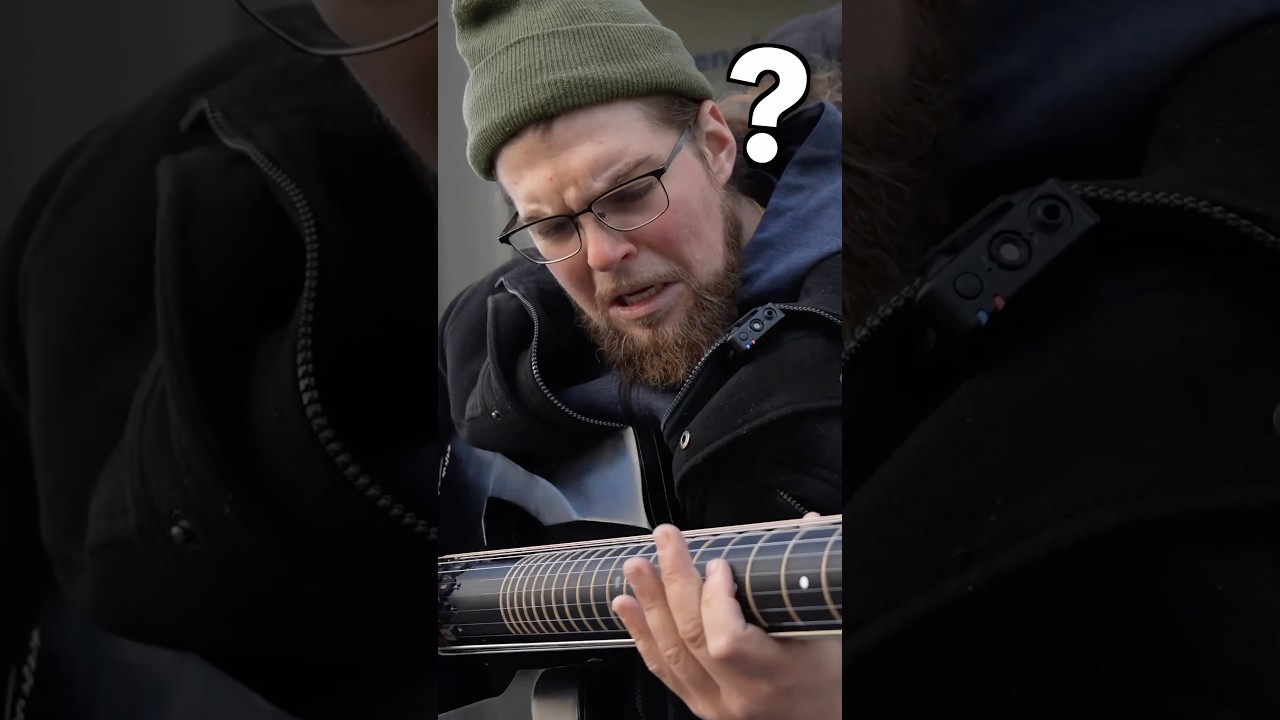 Street musician can&rsquo;t believe the guitar I just handed him
