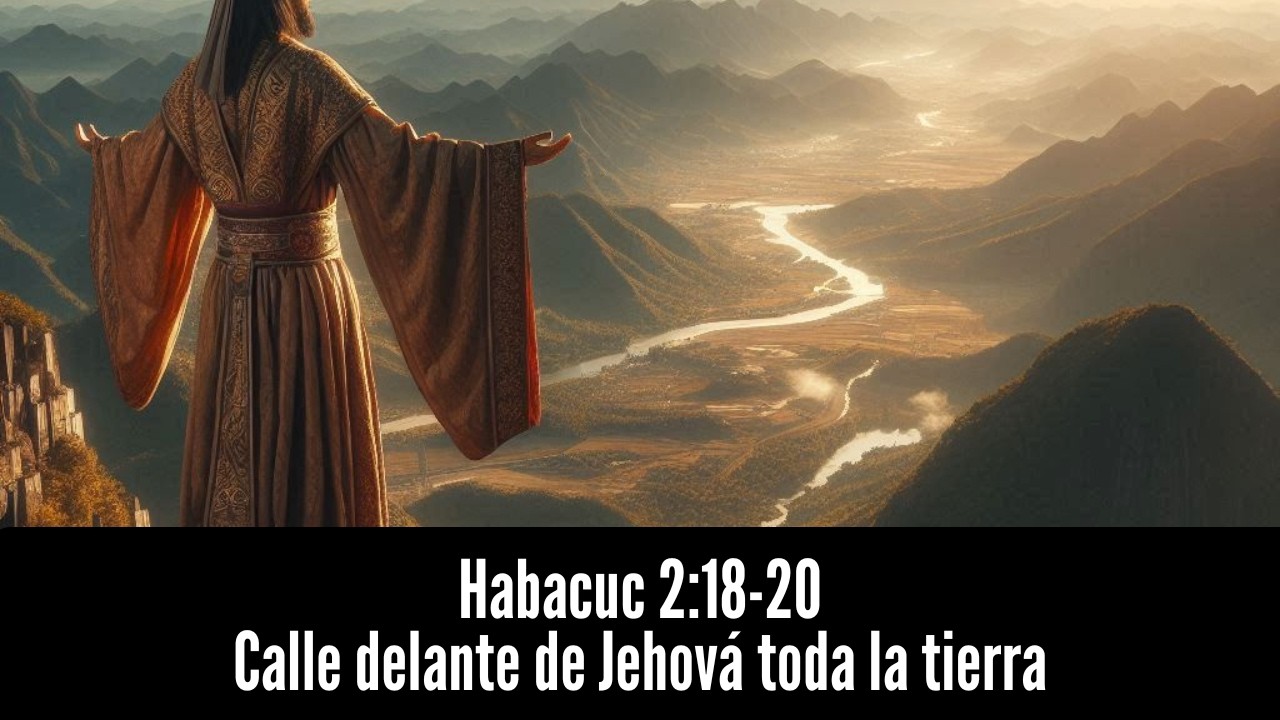 Habacuc 2:18-20 | Calle delante de Jehová toda la tierra
