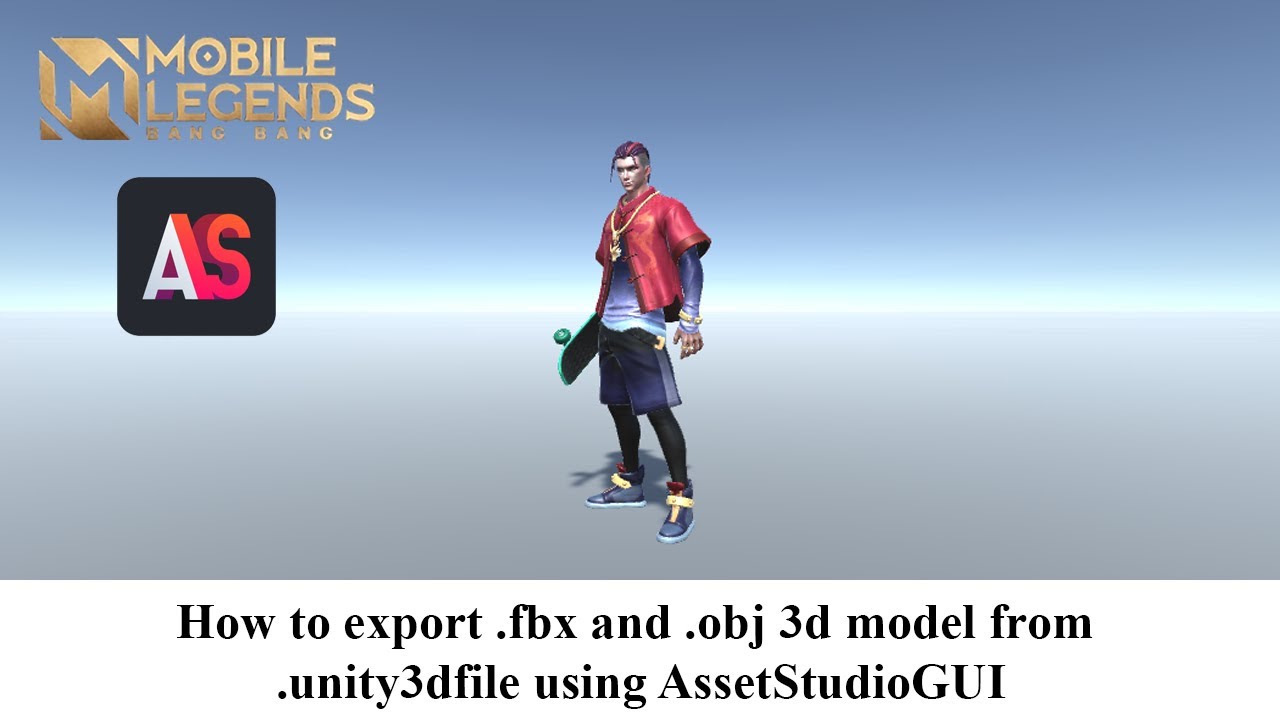 How to export .fbx and .obj 3d model from .unity3dfile using AssetStudioGUI