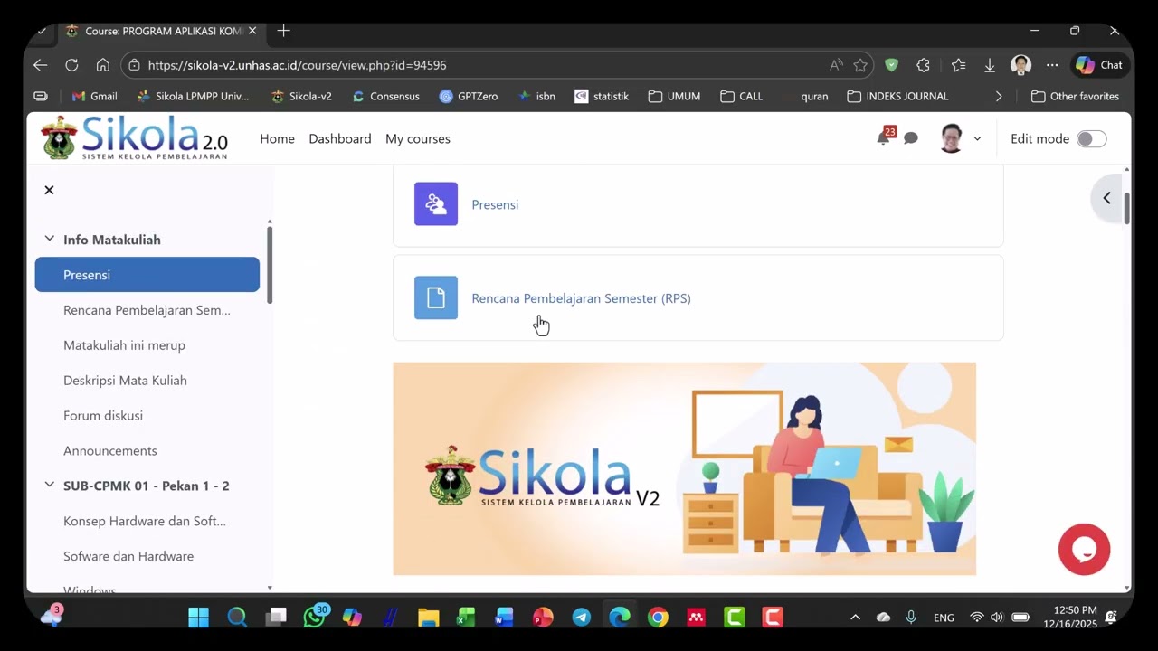 KURIKULUM OBE - Proses Pengiriman Nilai dari Sikola ke Aplikasi CPL dan neoSIA