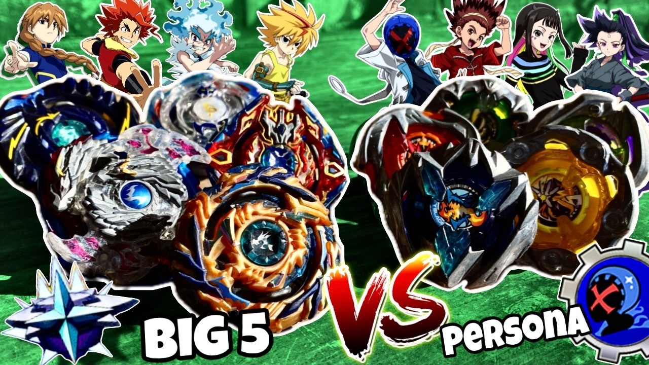 LOS 5 GRANDES VS TEAM PERSONA | Beyblade Burst vs Beyblade X #beyblade #beybladeburst