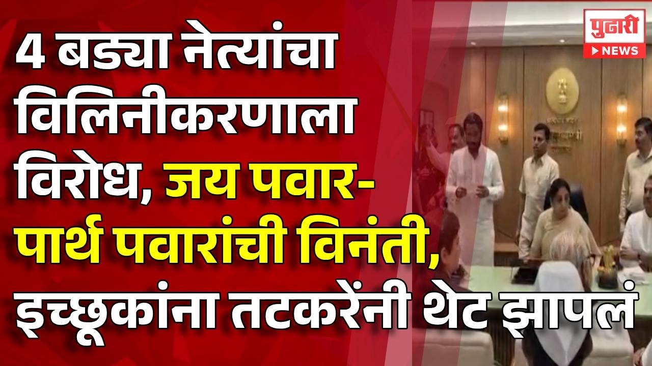 Pudhari News | राष्ट्रवादी विलिनीकरणाला ४ मोठ्या नेत्यांचा विरोध | #maharashtrapolitics #pudharinews