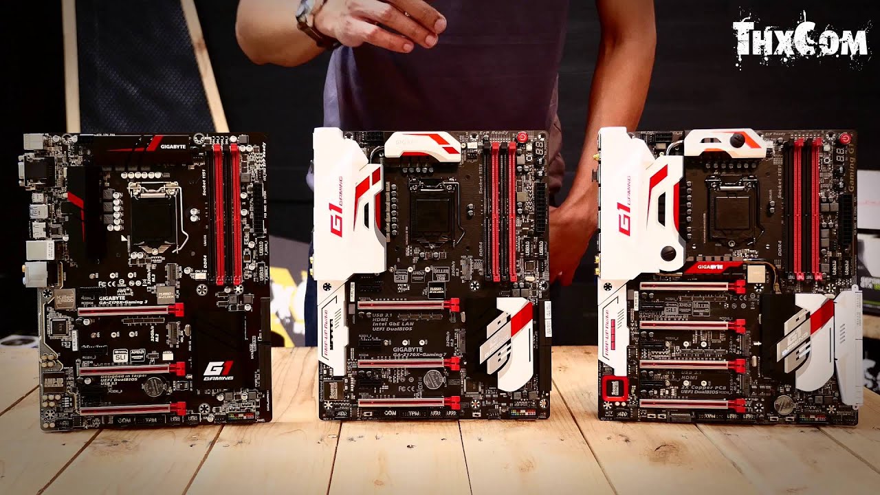 Gigabyte GA-Z170X-Gaming G1 vs GA-Z170X Gaming 7 vs GA-Z170X Gaming 3 รีวิว by ThxCom [4K]