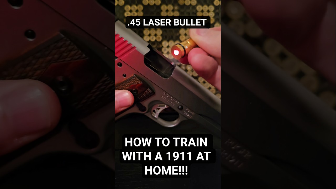 1911 Laser Bullet??? This laser is the same size as a 45ACP - Strikeman makes training easy!