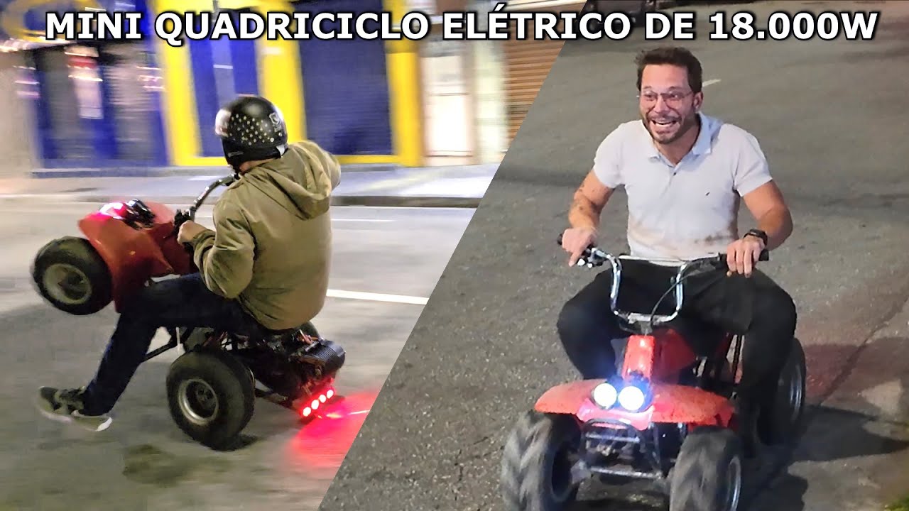 ANDANDO DE MINI QUADRICICLO EL&Eacute;TRICO NO CENTRO DE S&Atilde;O PAULO