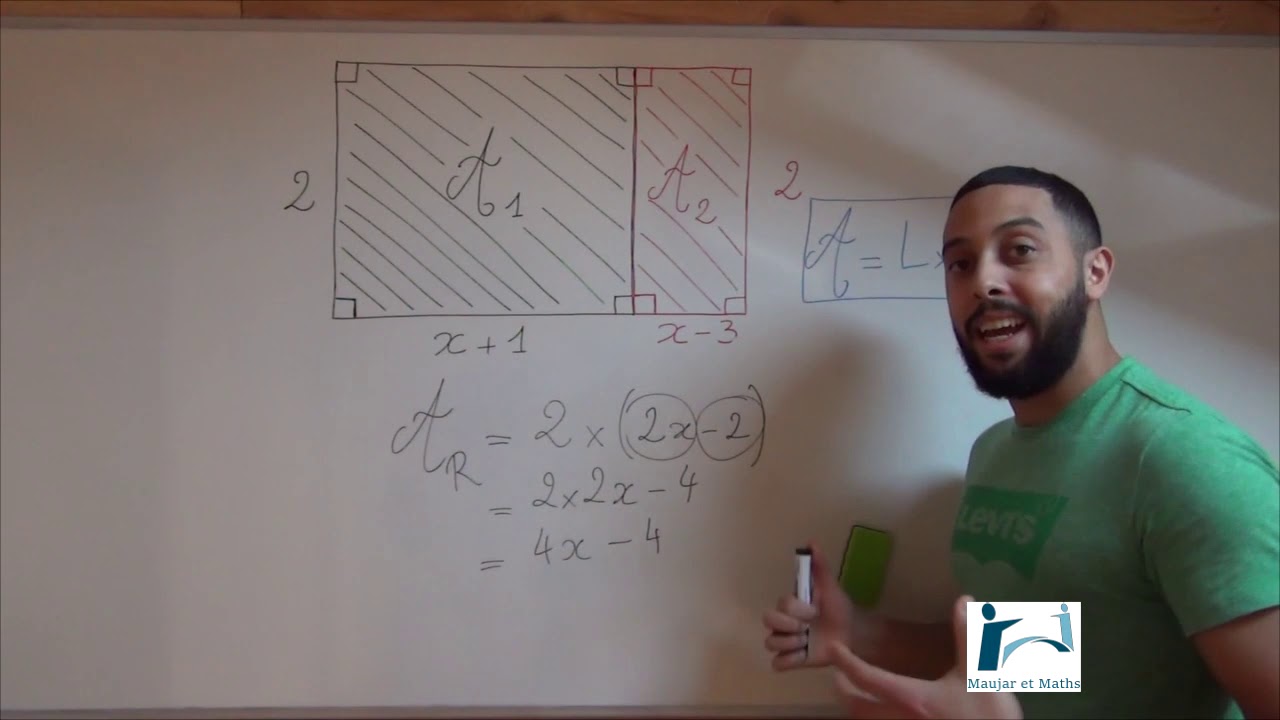 Classe de 4ème - Vidéo n°5 - Calcul littéral et géométrie