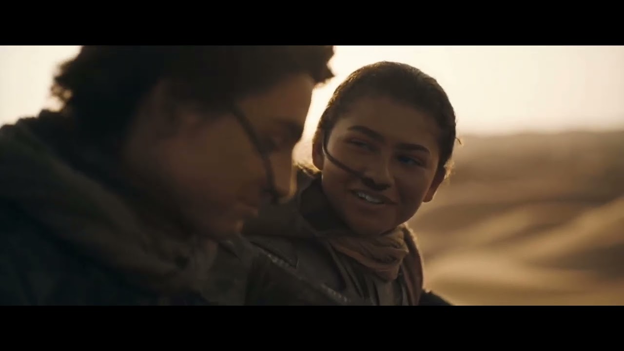 Paul and Chani kiss + Montage - Dune: Part Two