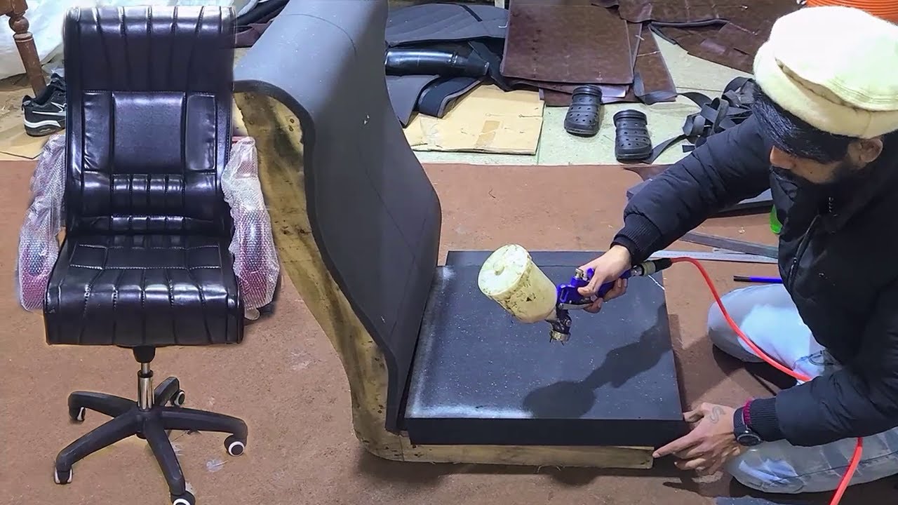 Manufacturing Process of Office Chair with Skilled Hands
