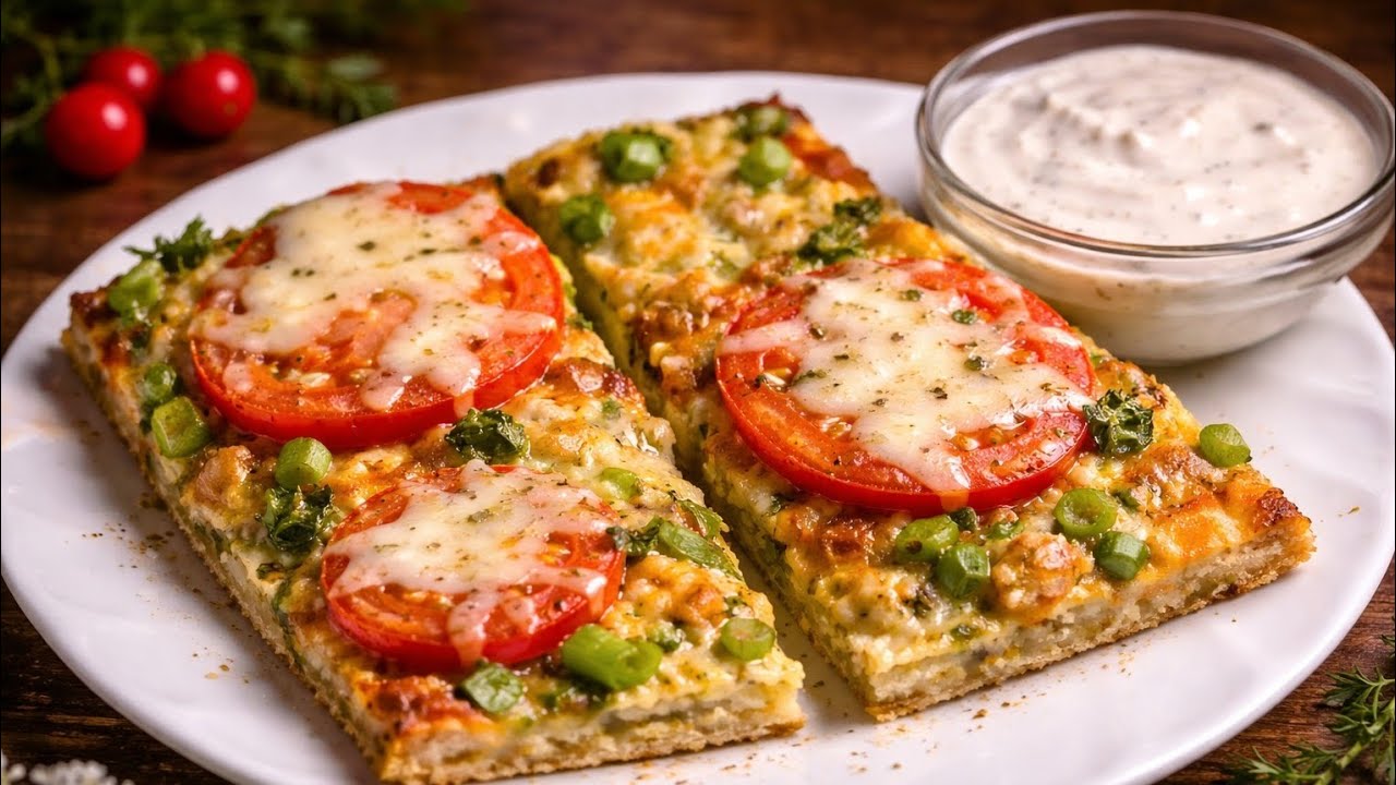 Овощная пицца без теста 🍕 Вкуснее обычной! Полезный ужин за 30 минут